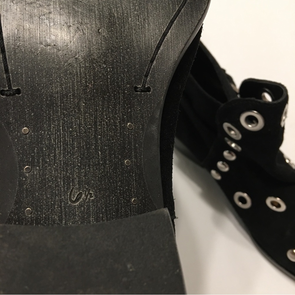 Sam Edelman Black Suede Studded Boots - Picture 15 of 15